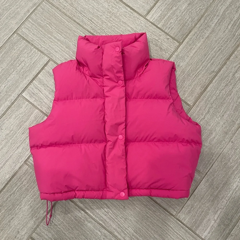Lululemon Athletica Bright Pink Puffer Vest - Picture 2 of 5